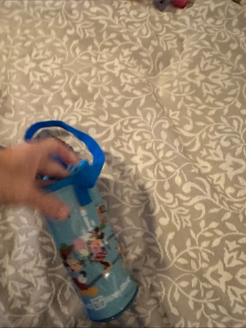 Disney Blue Mickey Mouse Water bottle holder with Walt Disney World Logo